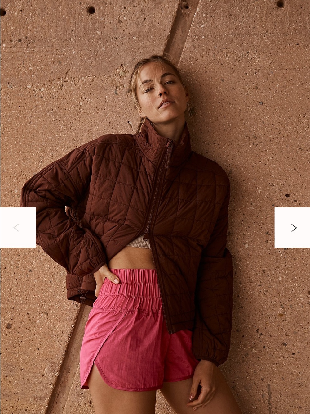 Free People poppy packable puffer jacket